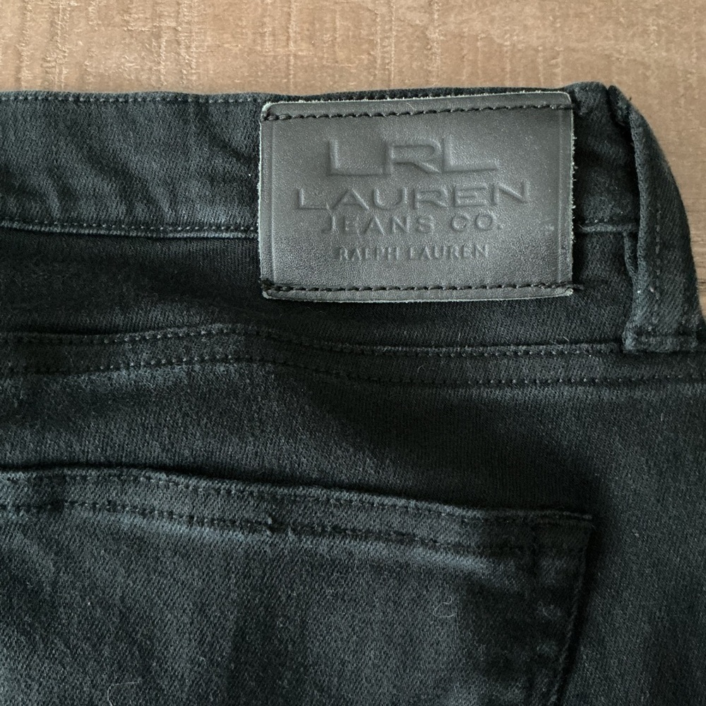 Lauren Ralph Lauren Black Flare Women's Jeans - Picture 7 of 8